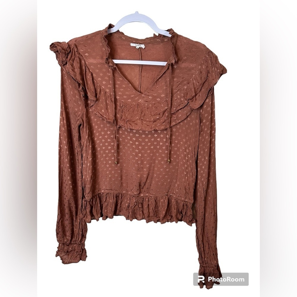 Tularosa Long Sleeve Peasant Blouse Size Medium